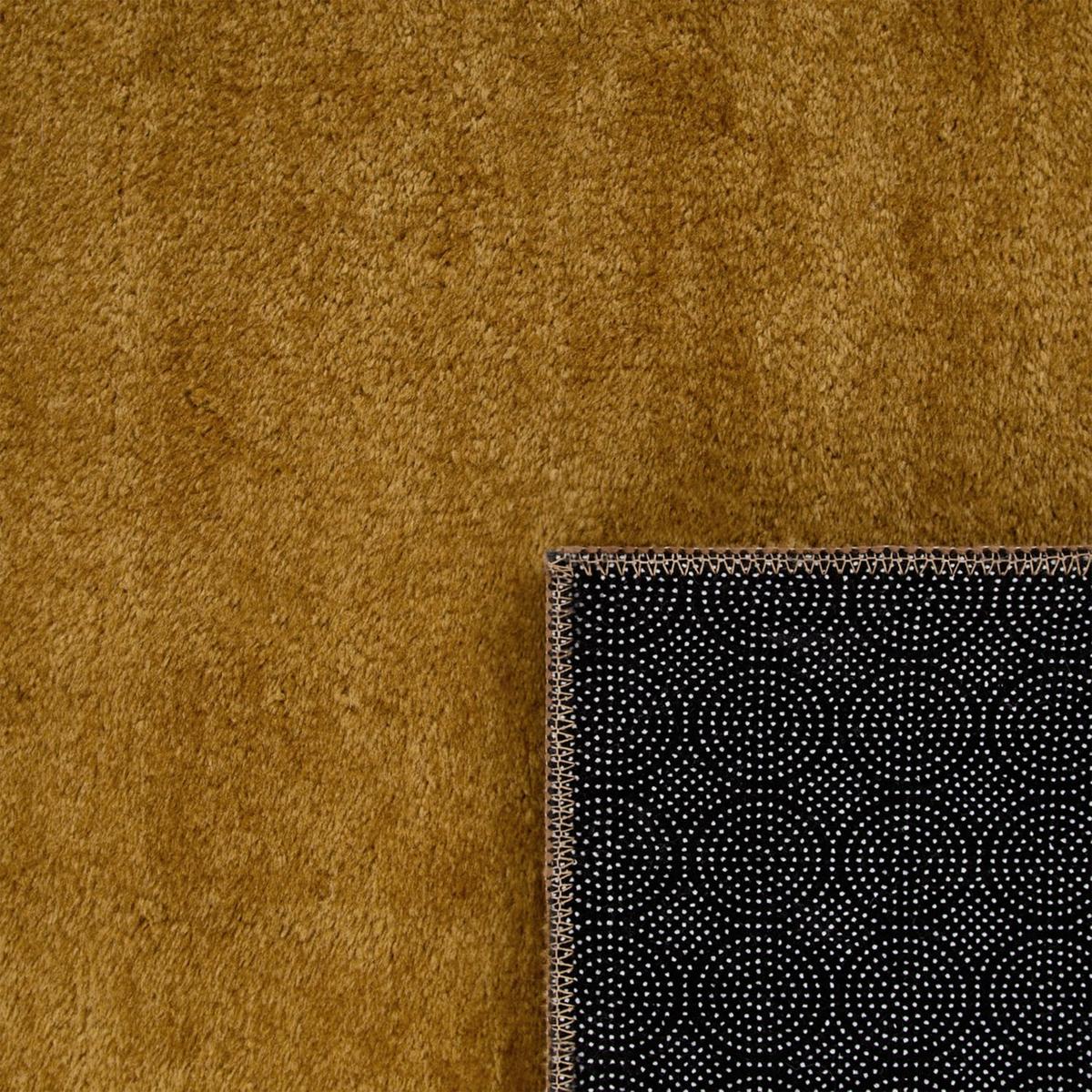 KURZFLORTEPPICH, einfarbig, Senf, 140 x 200 cm - Gelb, Textil (140/200cm) - KADIMA DESIGN