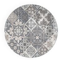 GLASPLATTE für Kamin Ø 70 cm - Grau, Glas (70/70/0.4cm) - TULUP