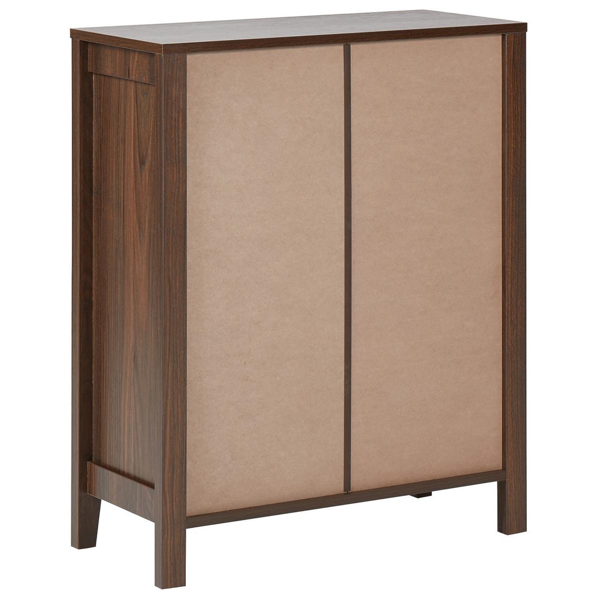 SIDEBOARD Dunkelbraun Walkerston - Braun, Holzwerkstoff (66/80/30cm) - Beliani