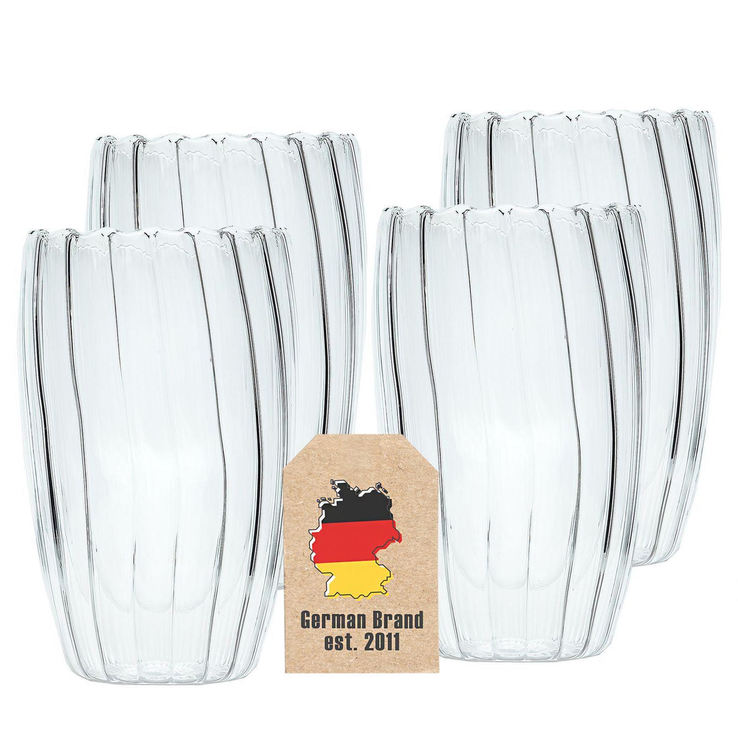 THERMO GLAS SET 350 ml (4-tlg) - Transparent, Glas - Intirilife
