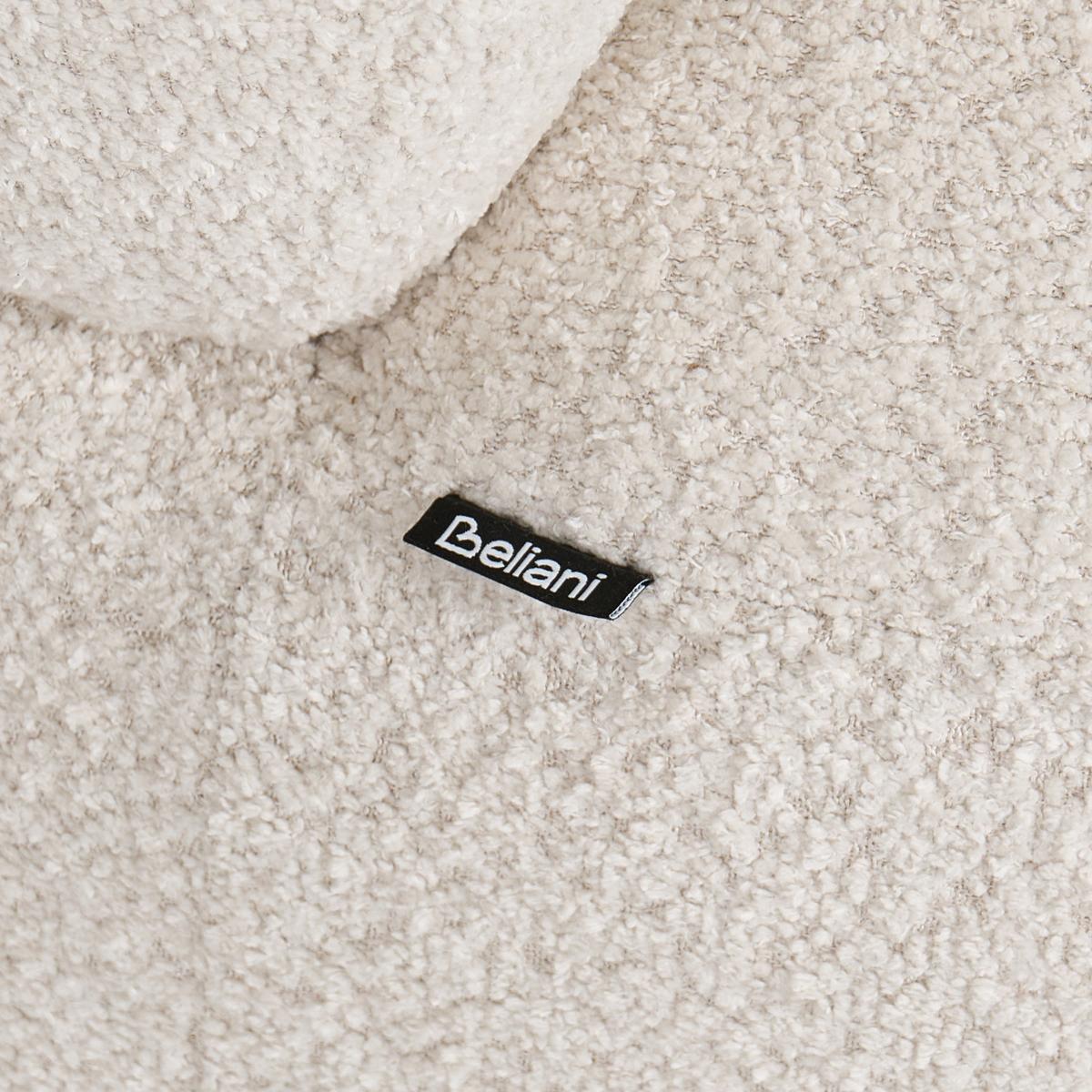 SESSEL Chenillegewebe Hellbeige Volda - Beige, Textil (78/74/80cm) - Beliani