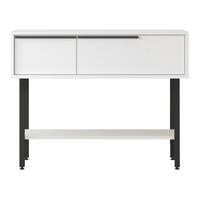 KONSOLENTISCH Vesanto - Schwarz/Weiß, Holzwerkstoff/Metall (100/29.5/76cm) - [en.casa]