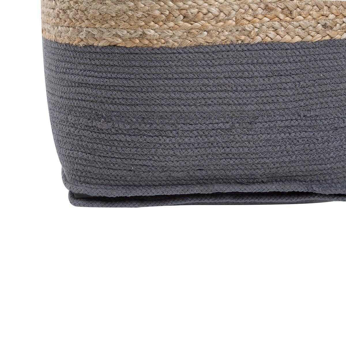 POUF Kirama 44/44/44 cm - Beige, Naturmaterialien (44/44/44cm) - Beliani