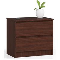 KOMMODE Dunkelbraun 55/60/40 - Dunkelbraun, Holzwerkstoff (60/55/40cm) - RAUMHIRSCH FURNITURE