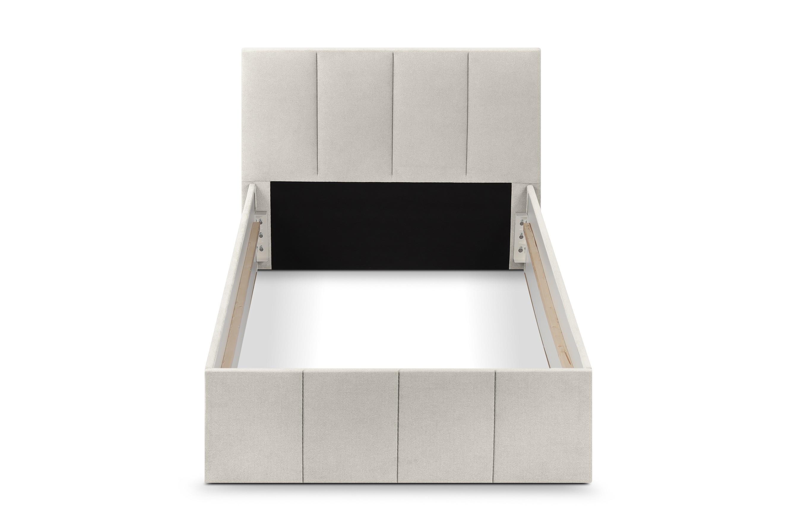 POLSTERBETT Dalas Beige 140 x 200 x 40 cm Stauraum Ohne Matratze und Lattenrost - Beige, Holz (140/200cm) - Halmon Schlafkomfort Betten 