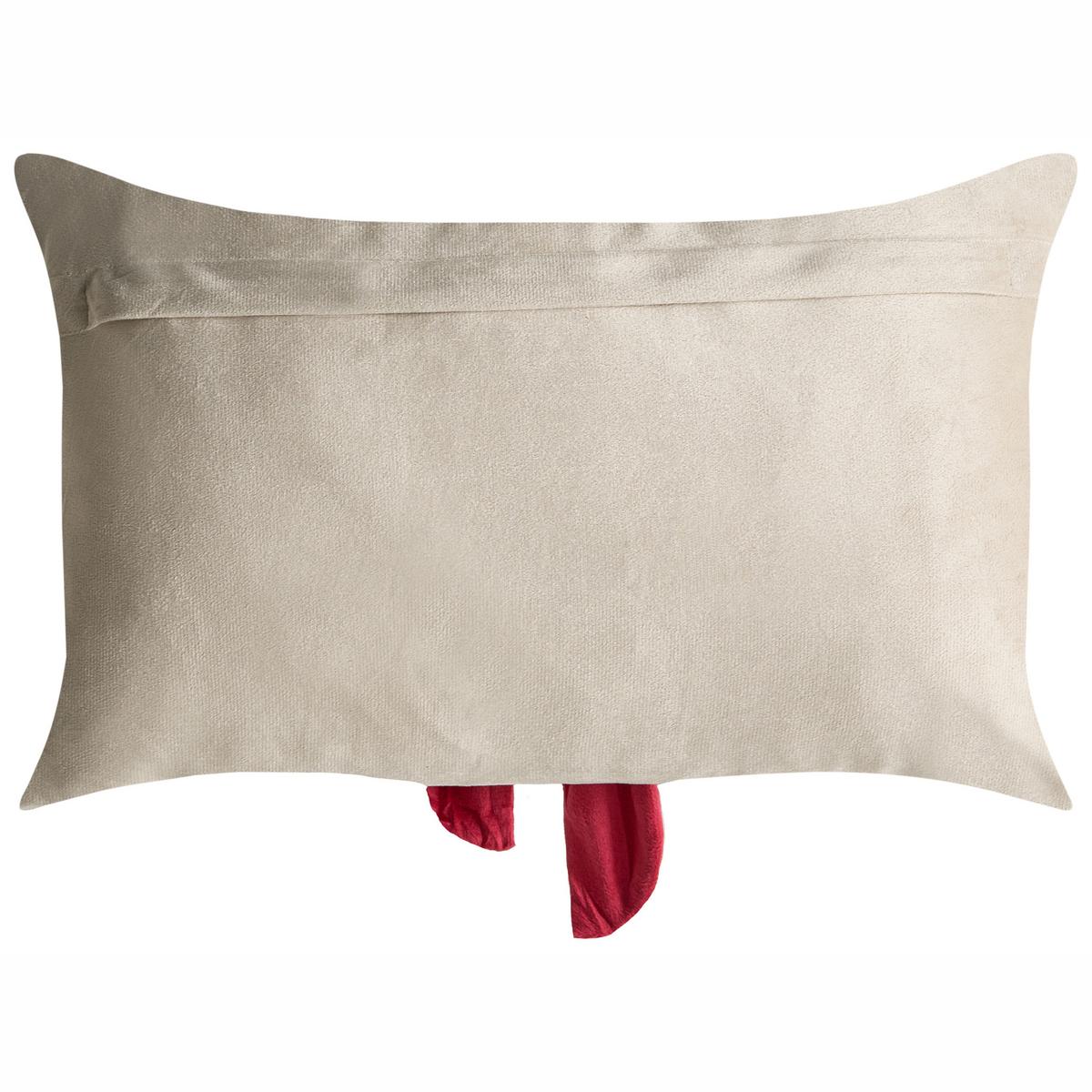 DEKOKISSEN 2er-Set Taupe 50/30 cm Belle - Taupe, Textil (50/30cm) - Beliani