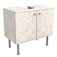 WASCHBECKENUNTERSCHRANK Mandala Aquarell Ornament Muster beige 60/55/35 cm - Beige, Holzwerkstoff (60/55/35cm) - Bilderwelten