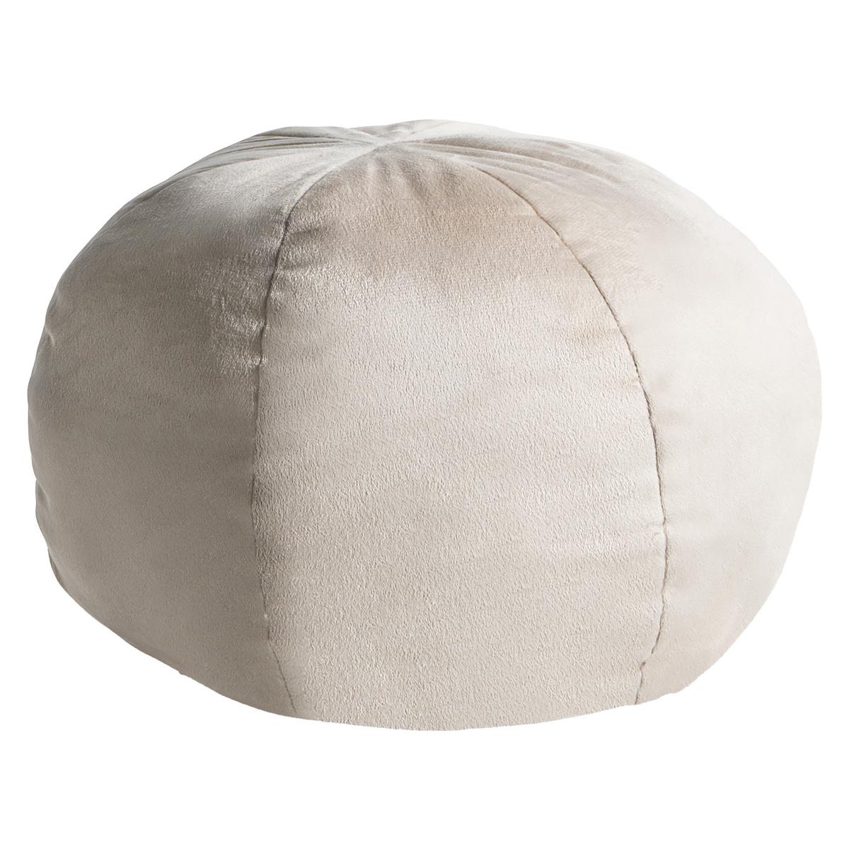 DEKOKISSEN 2er-Set Cremeweiß 33/33 cm Salvia - Creme, Textil (33/33cm) - Beliani