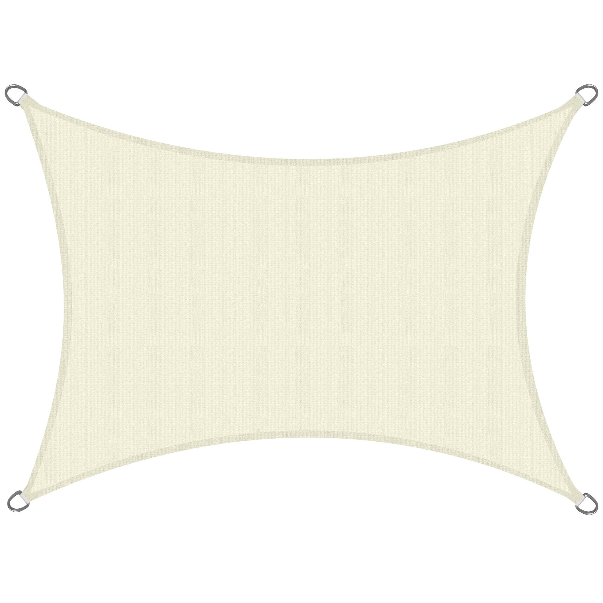SONNENSEGEL SolVision HS9 300/400 cm rechteckig Creme HDPE - Creme, Kunststoff (400/300cm) - Sol Royal