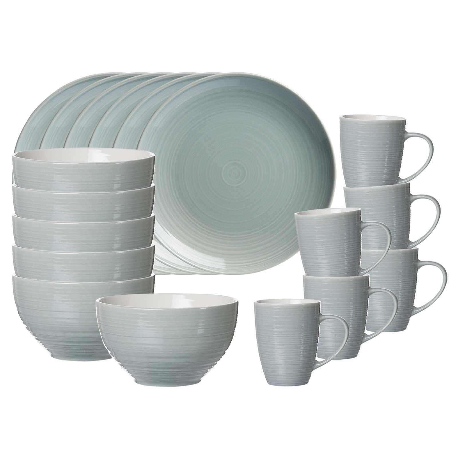 FRÜHSTÜCKS-SET Suomi Blau 18-tlg. - Blau, Keramik (2/2/2cm) - Ritzenhoff Breker