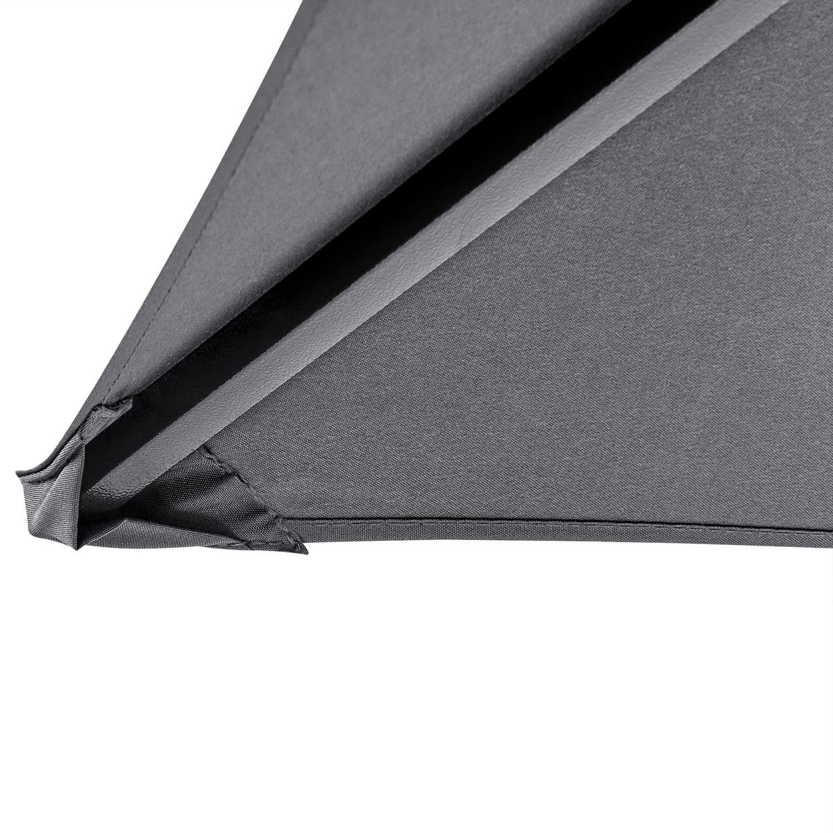 PAVILLON Stahl grau 240/148 cm Naro - Schwarz/Grau, Metall (240/245/148cm) - Beliani