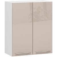 HÄNGESCHRANK Weiß, Cappuccino Glanz 72/60/30 - Weiß/Cappuccino, Holzwerkstoff (60/72/30cm) - RAUMHIRSCH FURNITURE