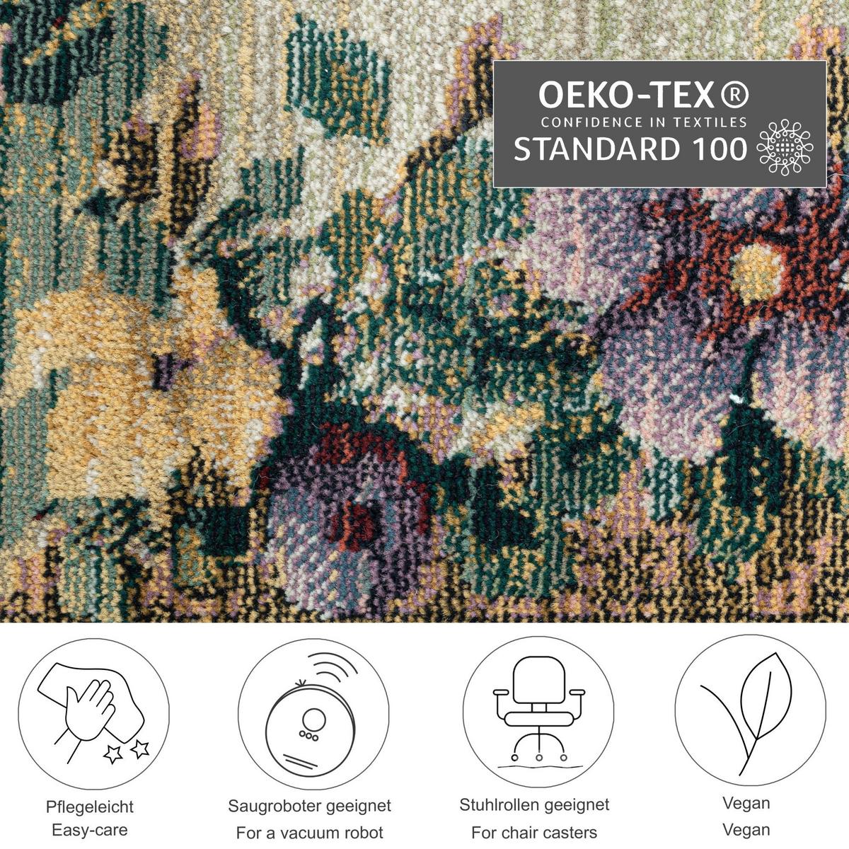 WEBTEPPICH Gabiro 72 200x285 cm - Multicolor, Textil (200/285cm) - THEKO