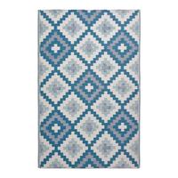 OUTDOORTEPPICH Mia, geometrisch gemustert 180/270 cm - Blau, Kunststoff (180/270cm) - Homescapes