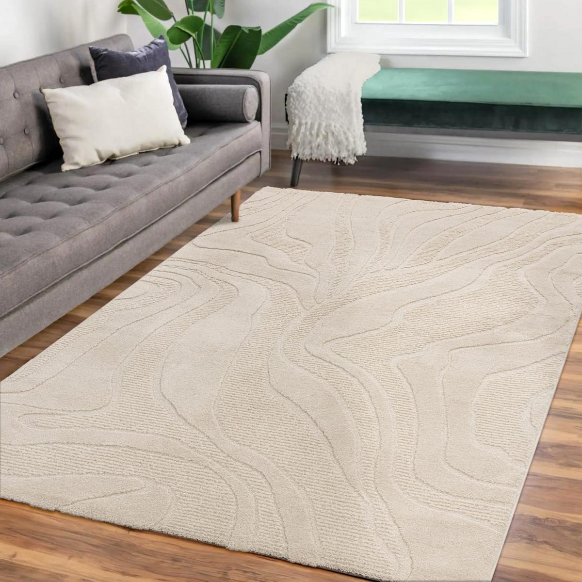FLACHWEBETEPPICH Boho Creme 240 x 330 cm - Creme, Kunststoff (240/330cm) - TT Home