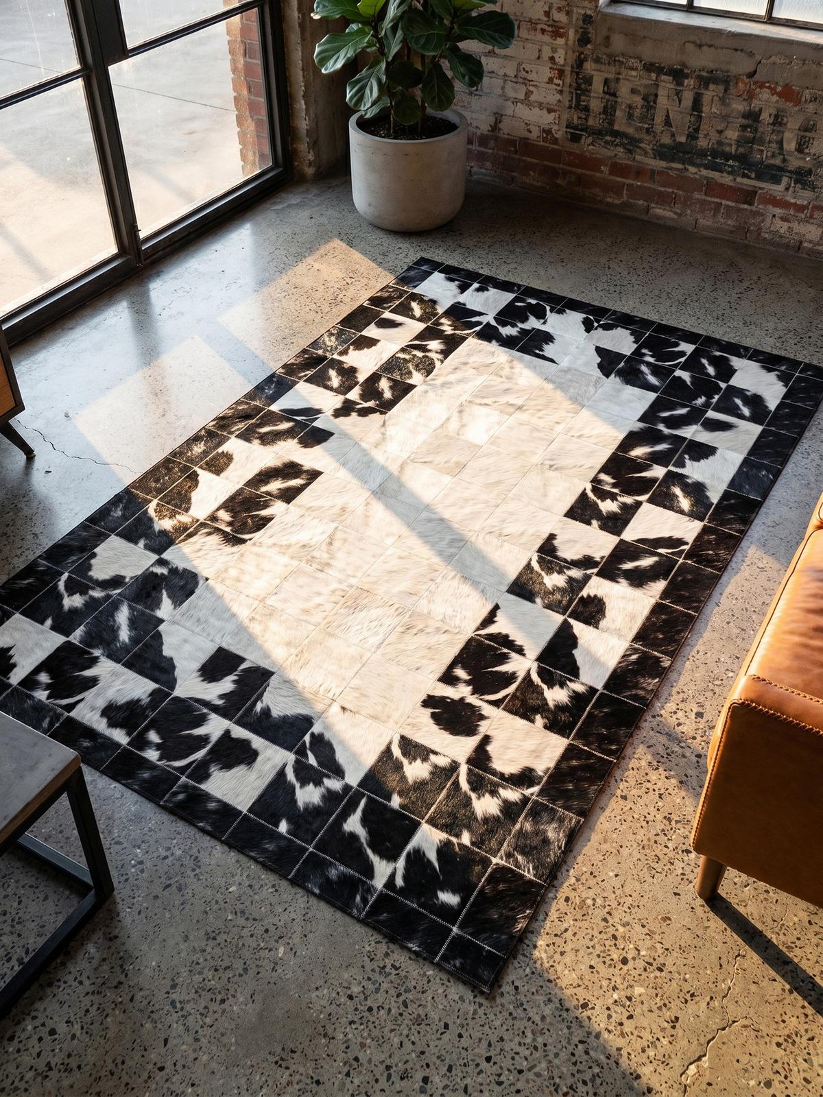 TEPPICH Flachgewebe Waschbar PIZOL in Schwarz, im Patchwork-Stil, 200 x 290 cm - Schwarz, Textil (290/200cm) - KADIMA DESIGN