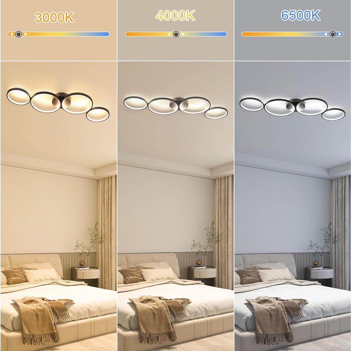 LED-DECKENLEUCHTE Tannwacht 35.5/5.8/100.0 cm - Schwarz, Metall (100/35.5/5.8cm) - ZMH