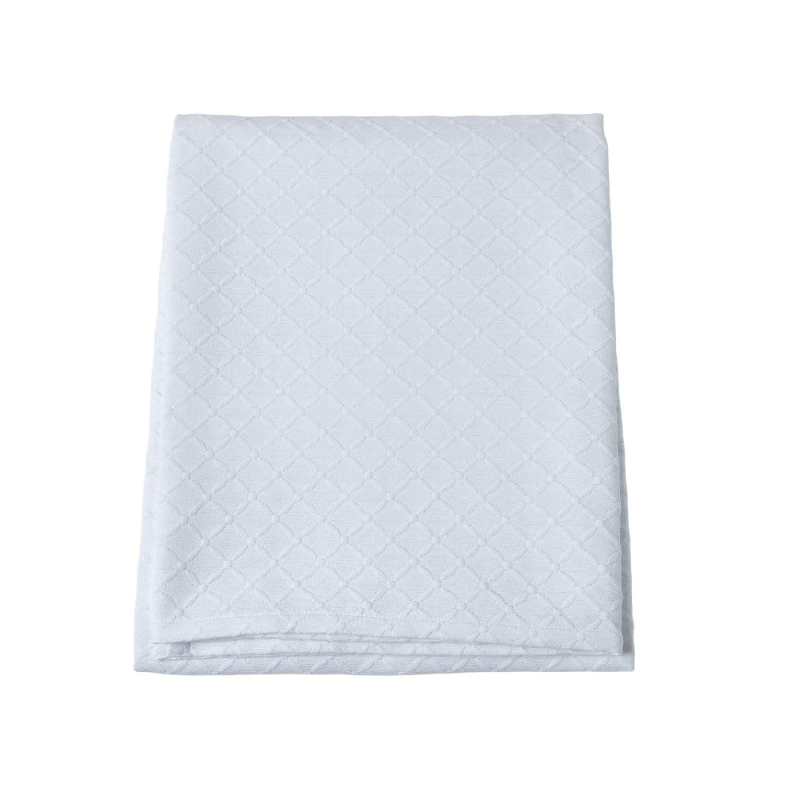 TAGESDECKE Matelassé 230/260 cm, Rautenmuster - Weiß, Textil (230/260cm) - Homescapes