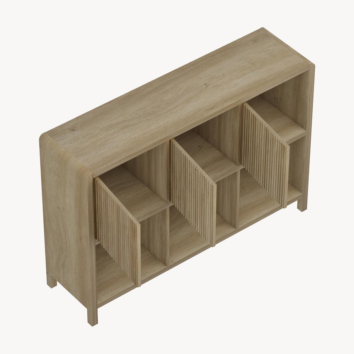 SIDEBOARD Lukkodso - Wildeiche, Holzwerkstoff (110/76.5/30cm) - [en.casa]