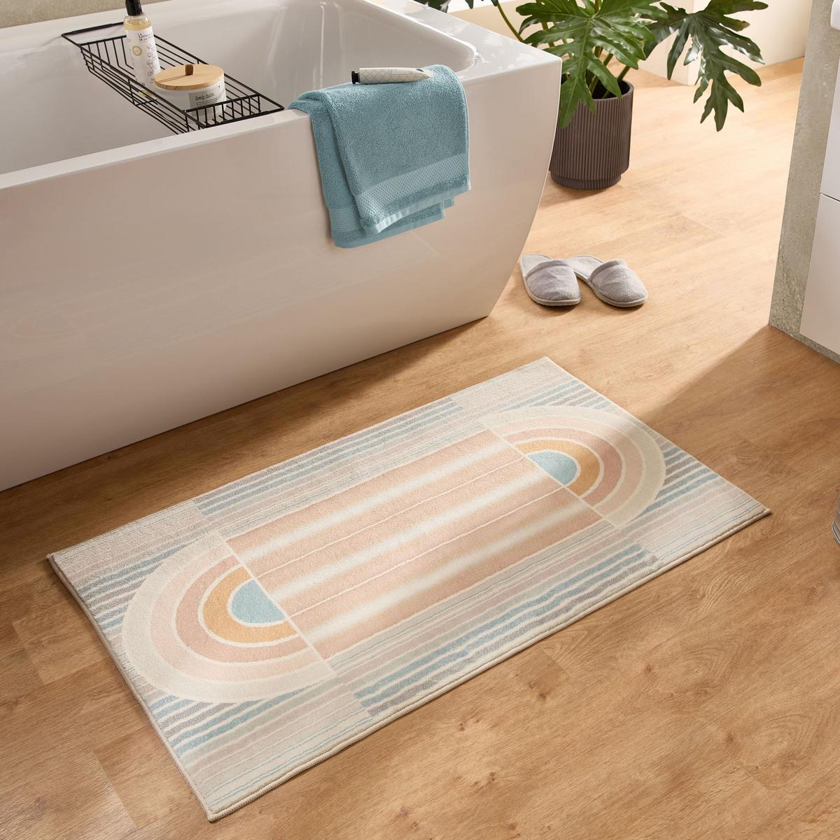 BADTEPPICH Ariella Pastell 50x60 cm - Multicolor, Textil (50/60cm) - Gino Falcone