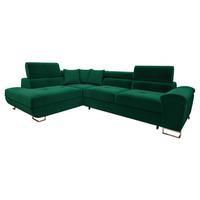 ECKSOFA Cotere, Seite: Links - Waldgrün, Holz/Textil (270/202cm) - MIRJAN24