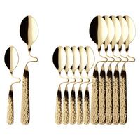 KAFFEE- & ESPRESSO-LÖFFEL VERGOLDET NewWave Caffè Spoon gold 17,5 cm & 12 cm 12-tlg. - Goldfarben, Metall - Villeroy & Boch