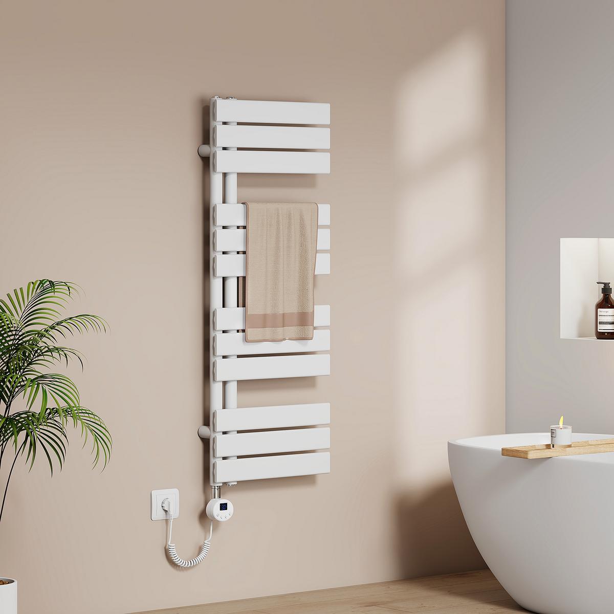 HEIZKÖRPER Elektrisch WLAN Thermostat Weiß 100/40 cm - Weiß, Metall (40/104.1/5.9cm) - EMKE