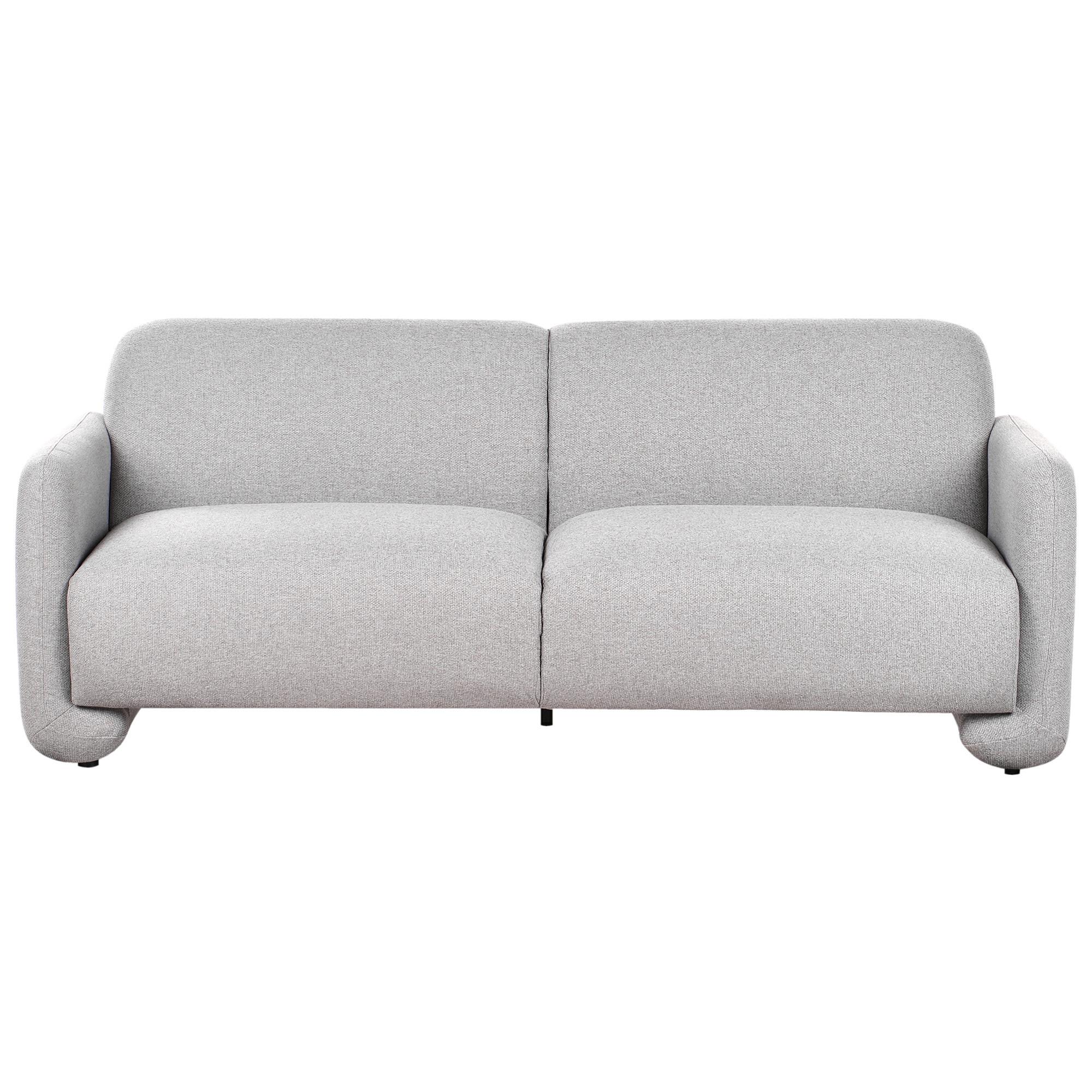 3-SITZER-SOFA Stoff Grau Saland - Grau, Textil (202/82/82cm) - Beliani