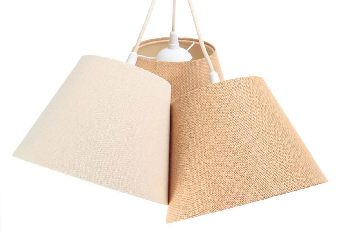 HÄNGELEUCHTE Beige 25/19 cm - Beige, Kunststoff (25/1/19cm) - ONZENO