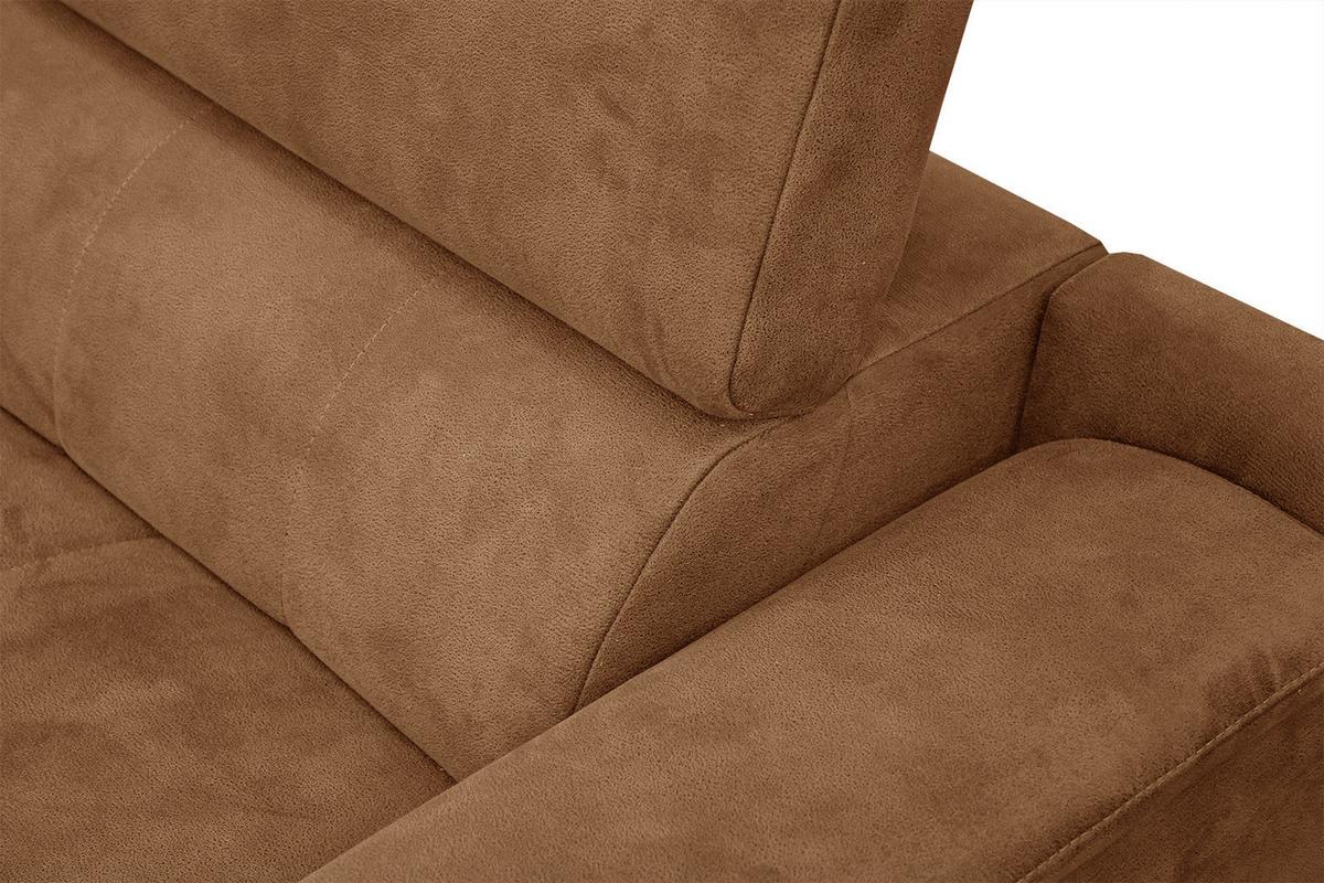 ECKSOFA FIERO 4-Sitzer, braun - Schwarz/Braun, Holzwerkstoff/Textil (158/269cm) - Wozimo