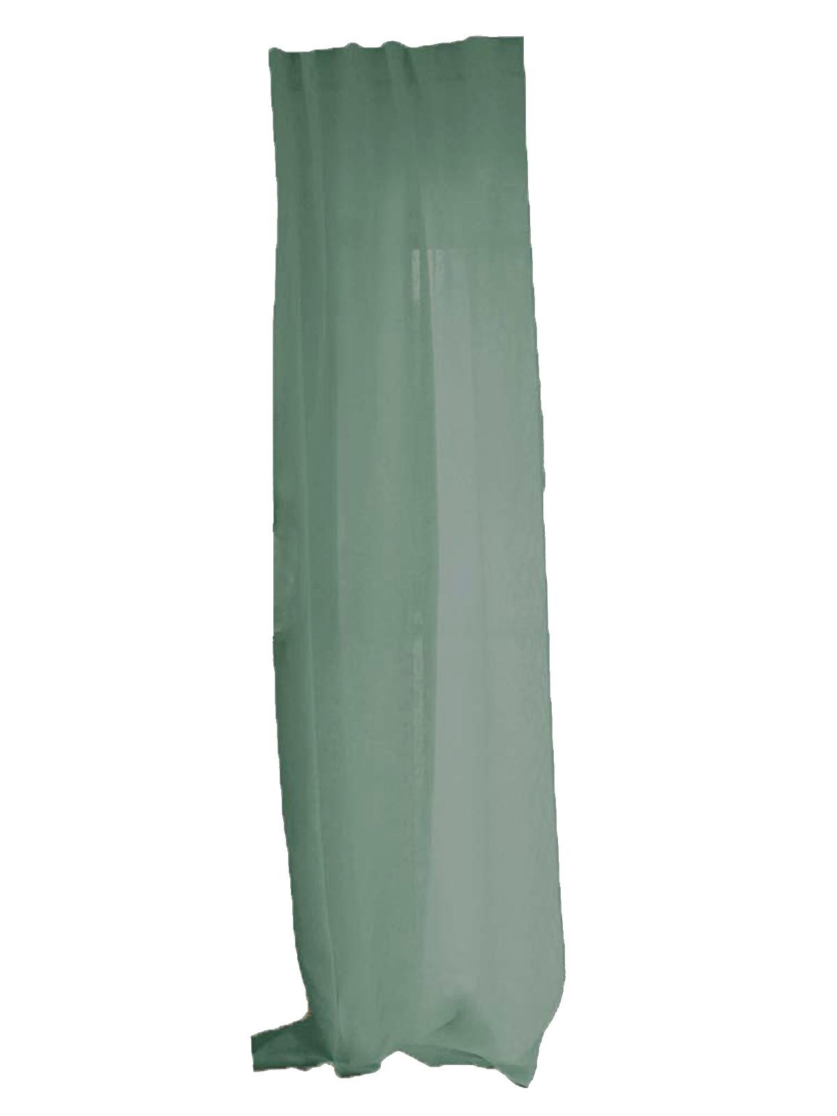 SCHLAUFENVORHANG reines Leinen mit verdeckten Schlaufen natural-mint 135/245 cm - Mintgrün, Naturmaterialien (135/255cm) - beties Heimtextil
