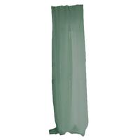 SCHLAUFENVORHANG reines Leinen mit verdeckten Schlaufen natural-mint 135/245 cm - Mintgrün, Naturmaterialien (135/255cm) - beties Heimtextil