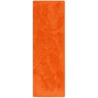 LUXUS SUPER SOFT HOCHFLOR LANGFLOR TEPPICH LÄUFER DELUXE - Orange, Textil (80/240cm) - Snapstyle