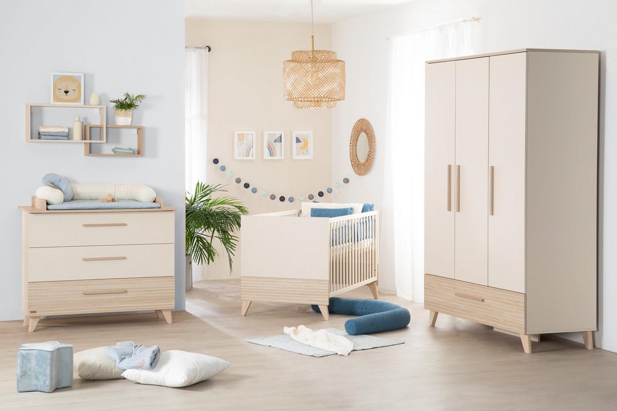 BABYBETT Sidney 70x140 cm - Kaschmir, Holzwerkstoff (70/140cm) - Roba