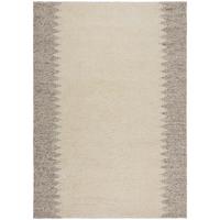 WOLLTEPPICH handgewebt MEDWAY, mit Bordüre, Beige, 80 x 150 cm - Beige, Textil (150/80cm) - KADIMA DESIGN