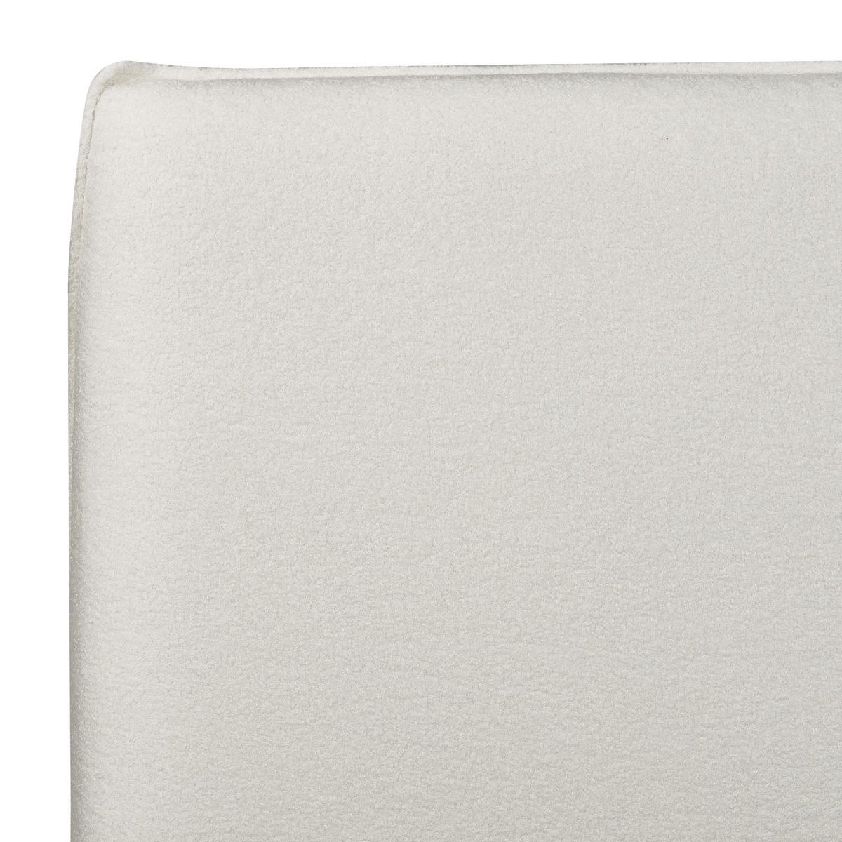 BETT 180/200 cm Cremeweiß Lavaur - Weiß, Textil (180/200cm) - Beliani