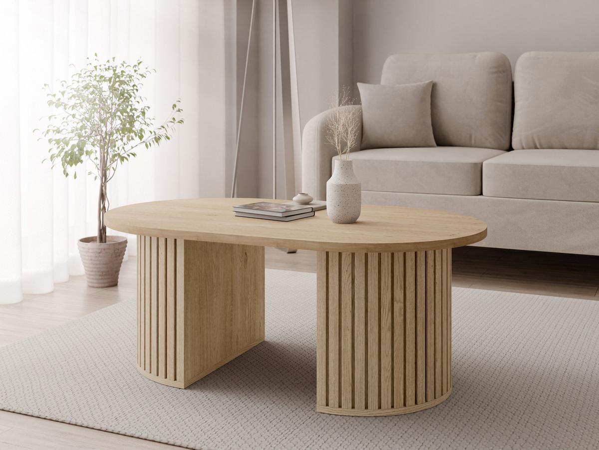 COUCHTISCH Wotkon - Naturfarben, Holzwerkstoff (65/110/43cm) - MIRJAN24