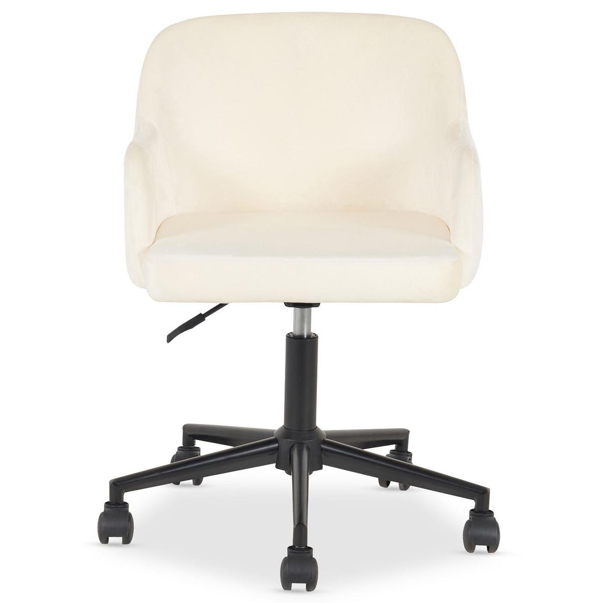 HOME-OFFICE DREHSTUHL OLIVER cremeweiß - Creme, Textil (52/87/56cm) - IDIMEX