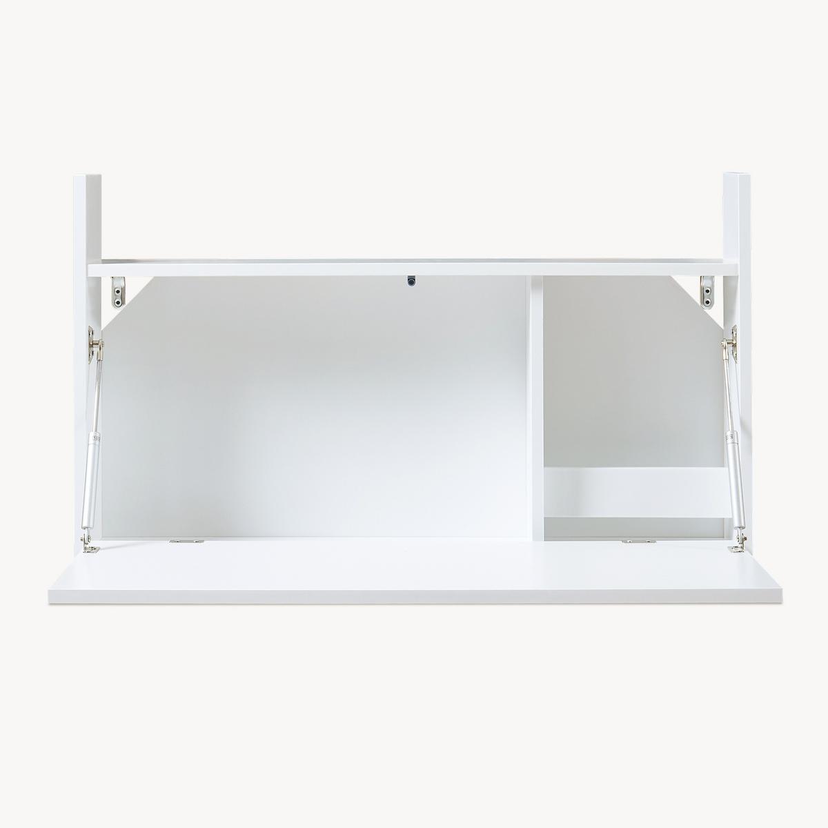 WANDSCHREIBTISCH Rautalampi - Weiß, Holzwerkstoff (83/48/14.5cm) - [en.casa]