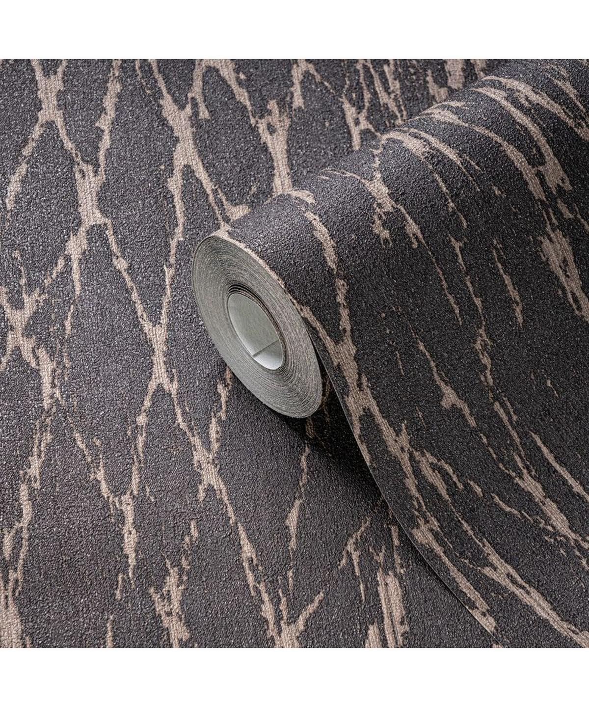 VLIESTAPETE Schwarz 53/1005 cm - Schwarz, Textil (53/1cm) - KUNSTLOFT