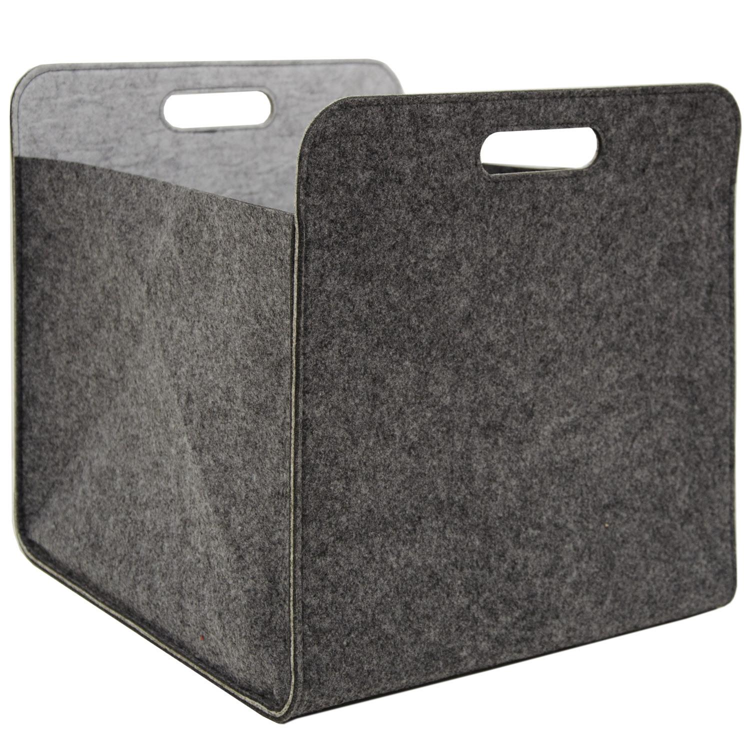 AUFBEWAHRUNGBOX 2er Set 33/38, grau - Grau, Kunststoff (33/33/38cm) - Dunedesign