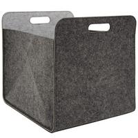AUFBEWAHRUNGBOX 2er Set 33/38, grau - Grau, Kunststoff (33/33/38cm) - Dunedesign