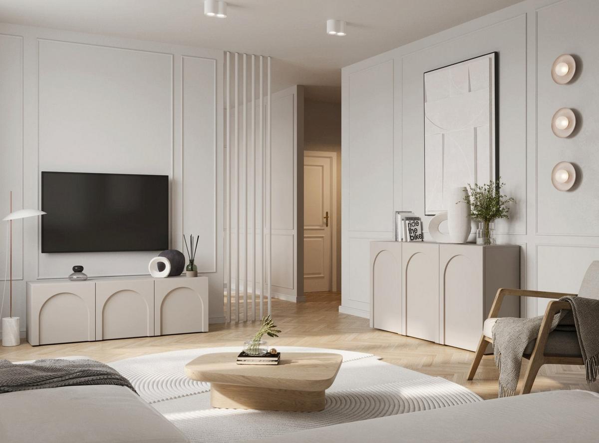 TV-LOWBOARD Arkadia Kaschmirgrau 150 cm - Taupe/Kaschmir, Holzwerkstoff (150/49/35cm) - Selsey