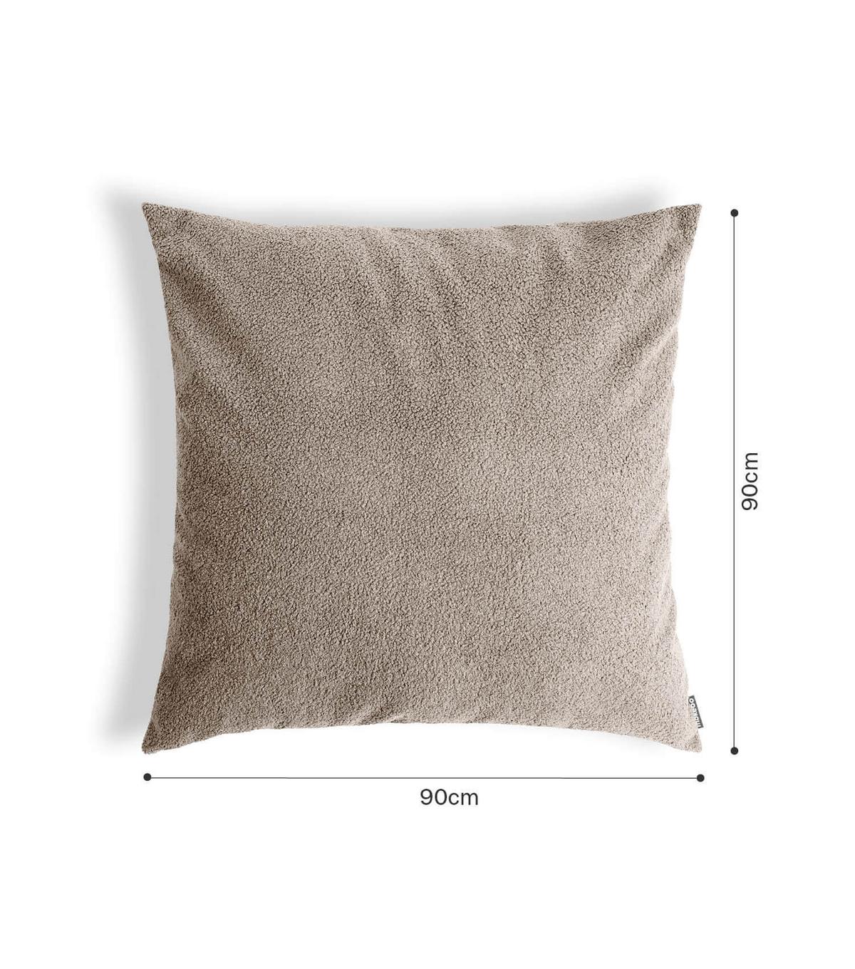 SOFAKISSEN Hug - Braun, Textil (90/10cm) - Mokebo