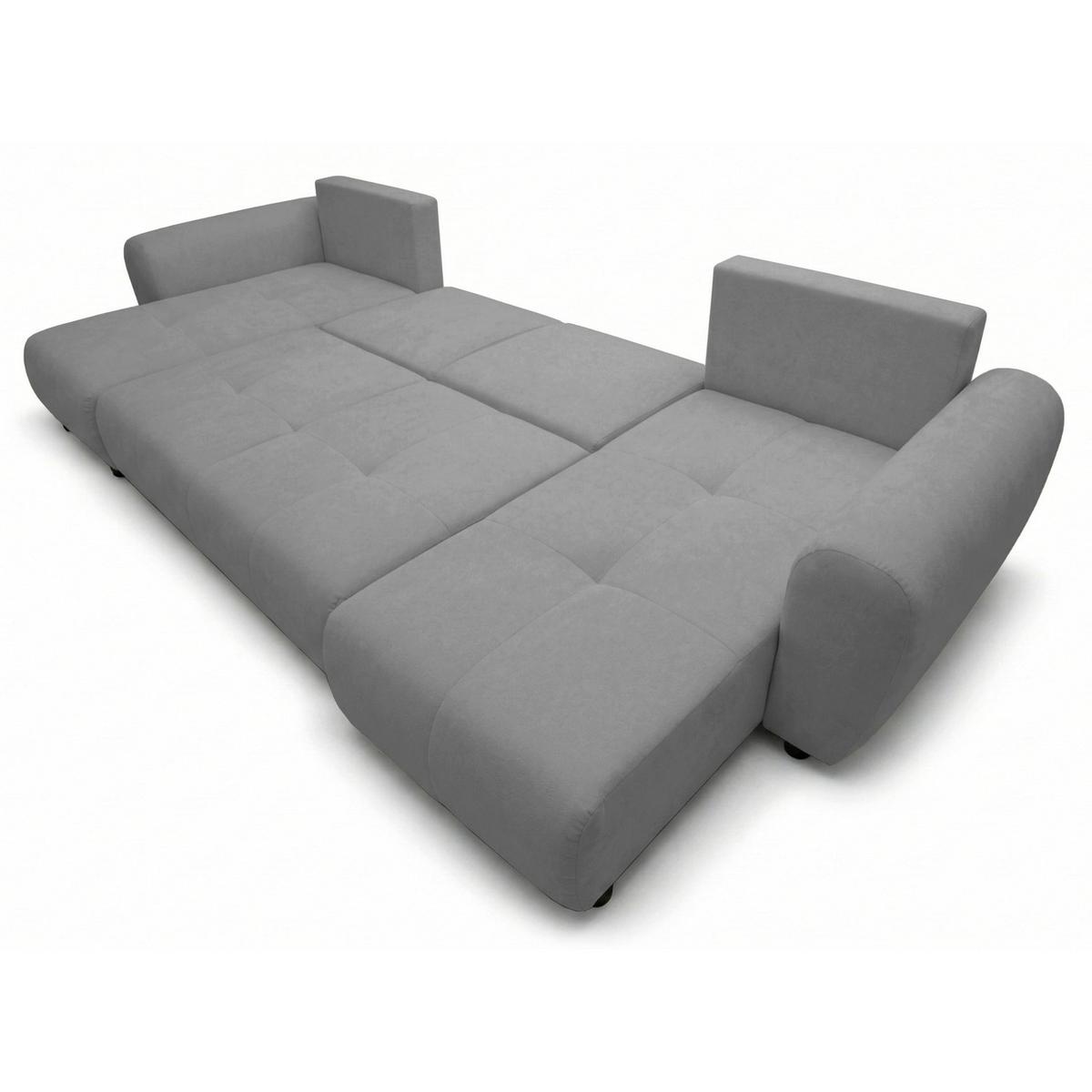 WOHNLANDSCHAFT Olido Grau - Grau, Kunststoff/Textil (315/82/150cm) - Selsey