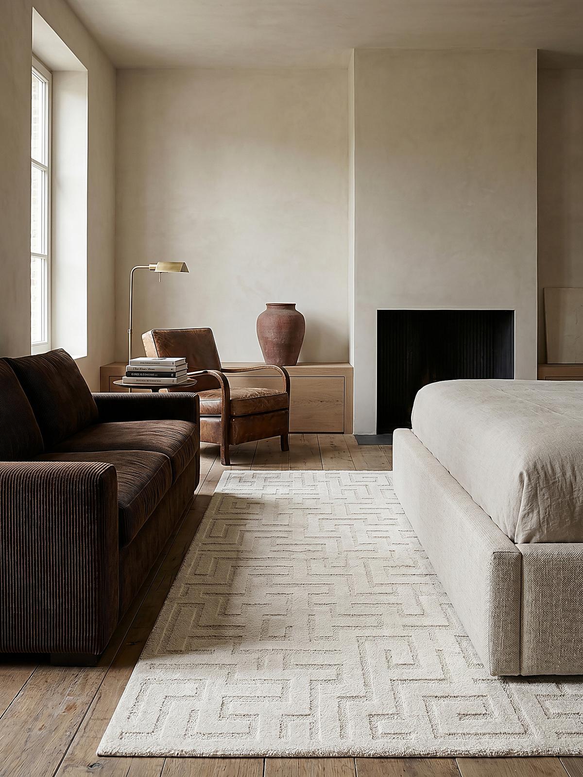 TEPPICHLÄUFER Geometrisch MUOTA Polypropylen Creme 80 x 150 cm - Beige, Textil (80/150cm) - KADIMA DESIGN