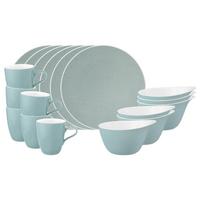 FRÜHSTÜCKS-SET Life Fashion Green Chic 18-tlg. - Grün, Keramik (2/2/2cm) - Seltmann Weiden