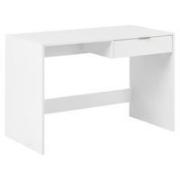 SCHREIBTISCH Weiß 120/60 cm Lutetia - Weiß, Holzwerkstoff (60/120/78cm) - Beliani