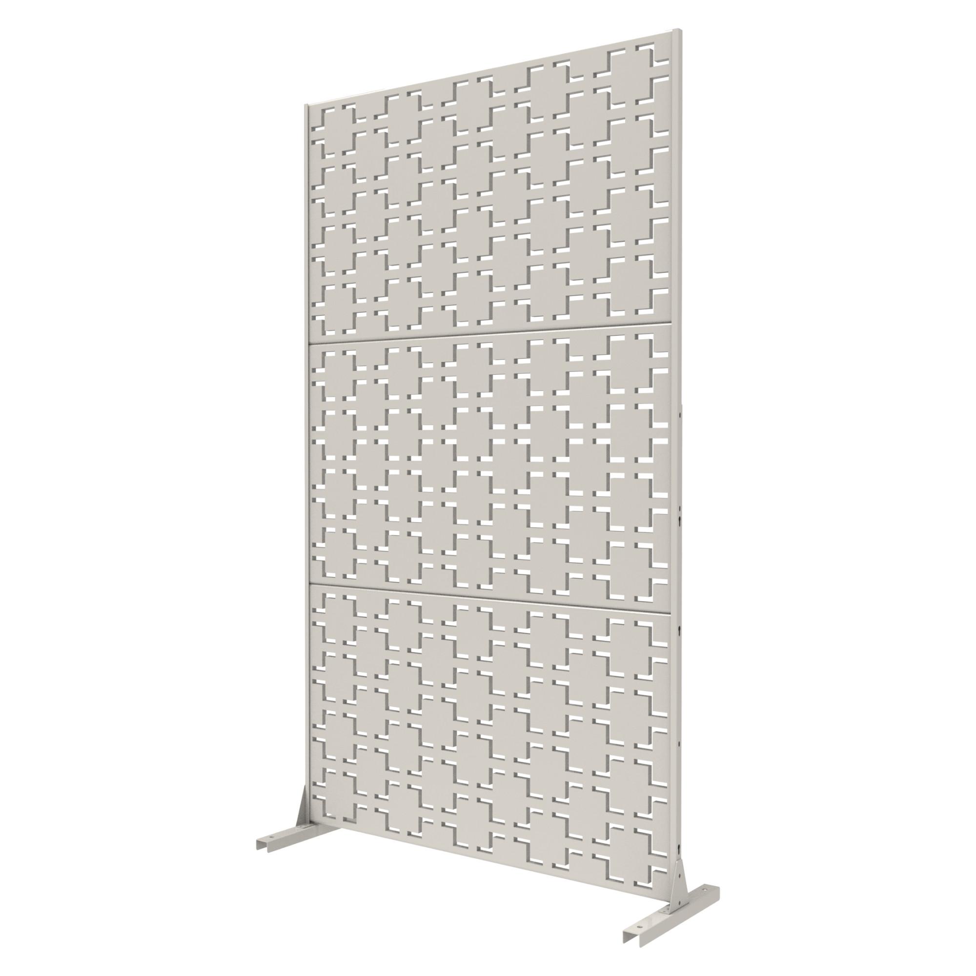 TRENNWAND Basciano - Beige, Metall (90/180cm) - casa.pro