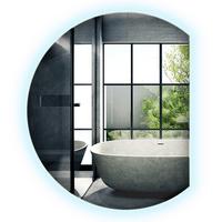 LED SPIEGEL 63 cm x 70 cm Asymmetrische Form Kaltweiß 6000 K - Transparent, Glas (63/70/0.4cm) - Wallfluent